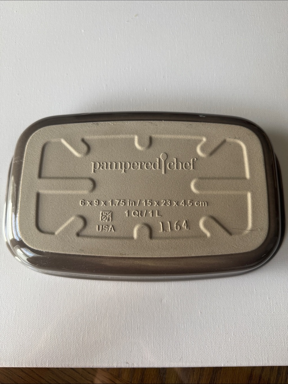 Pampered Chef Rectangular Baker - Gray - Picture 7 of 7